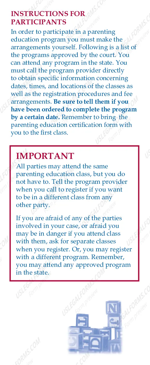 Preview Information About Parenting Education Programs