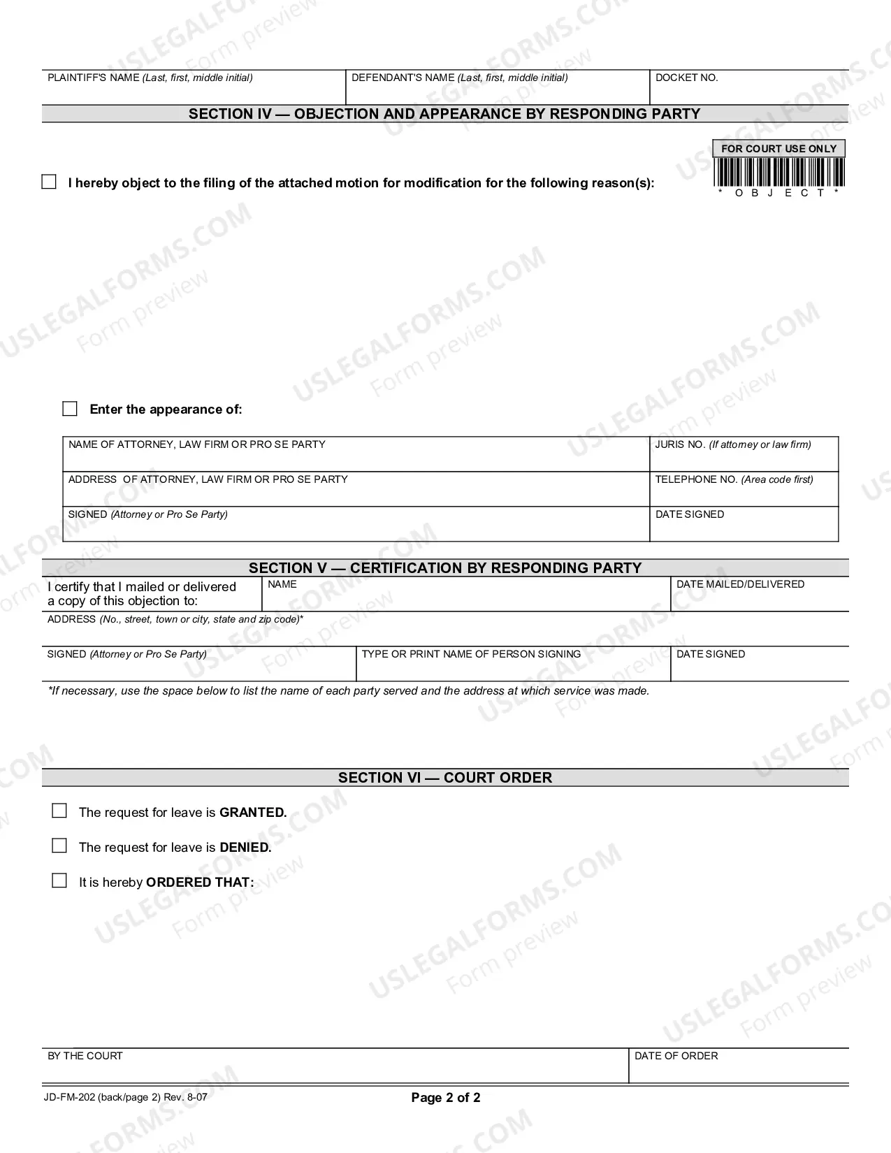 Preview Request For Leave