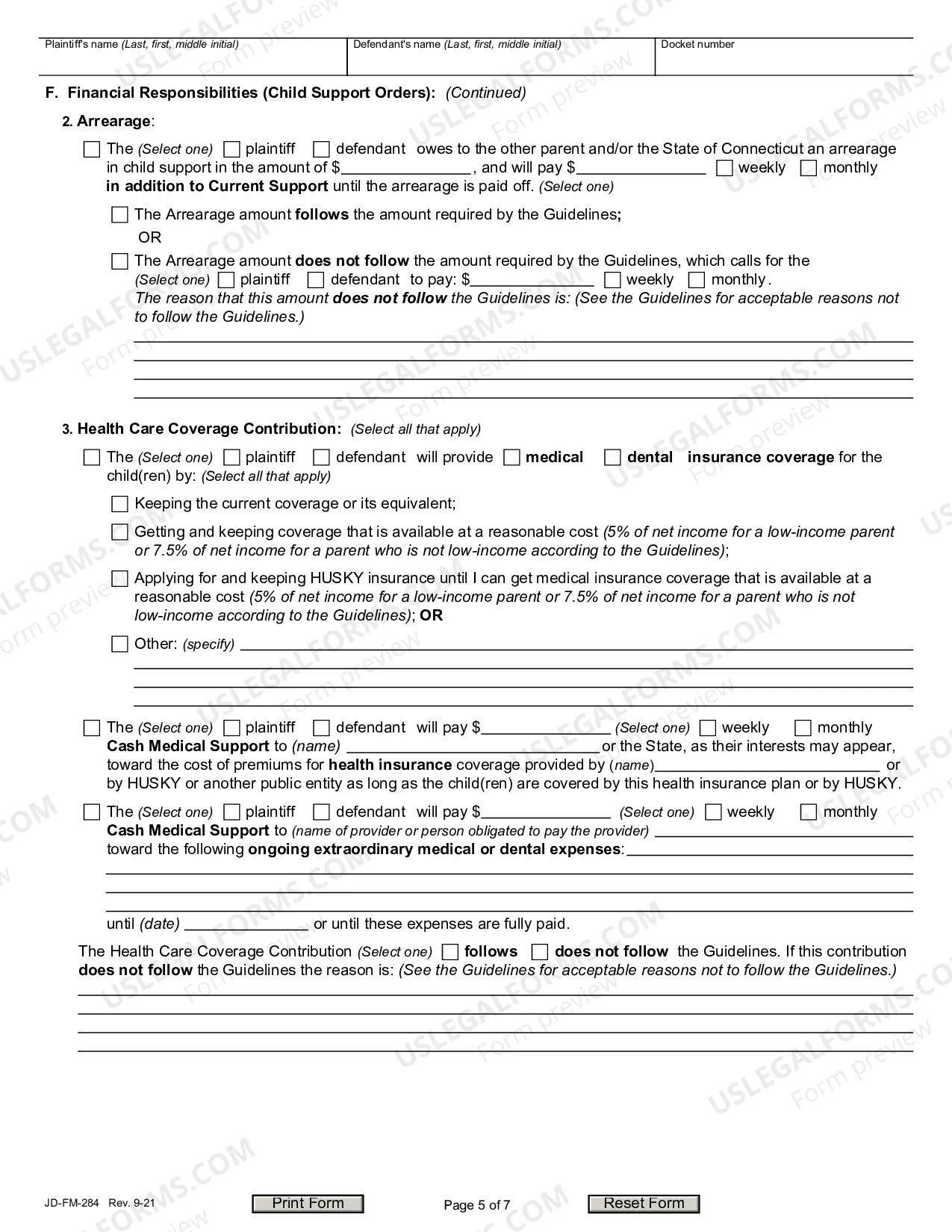 Preview Custody Agreement and Parenting Plan