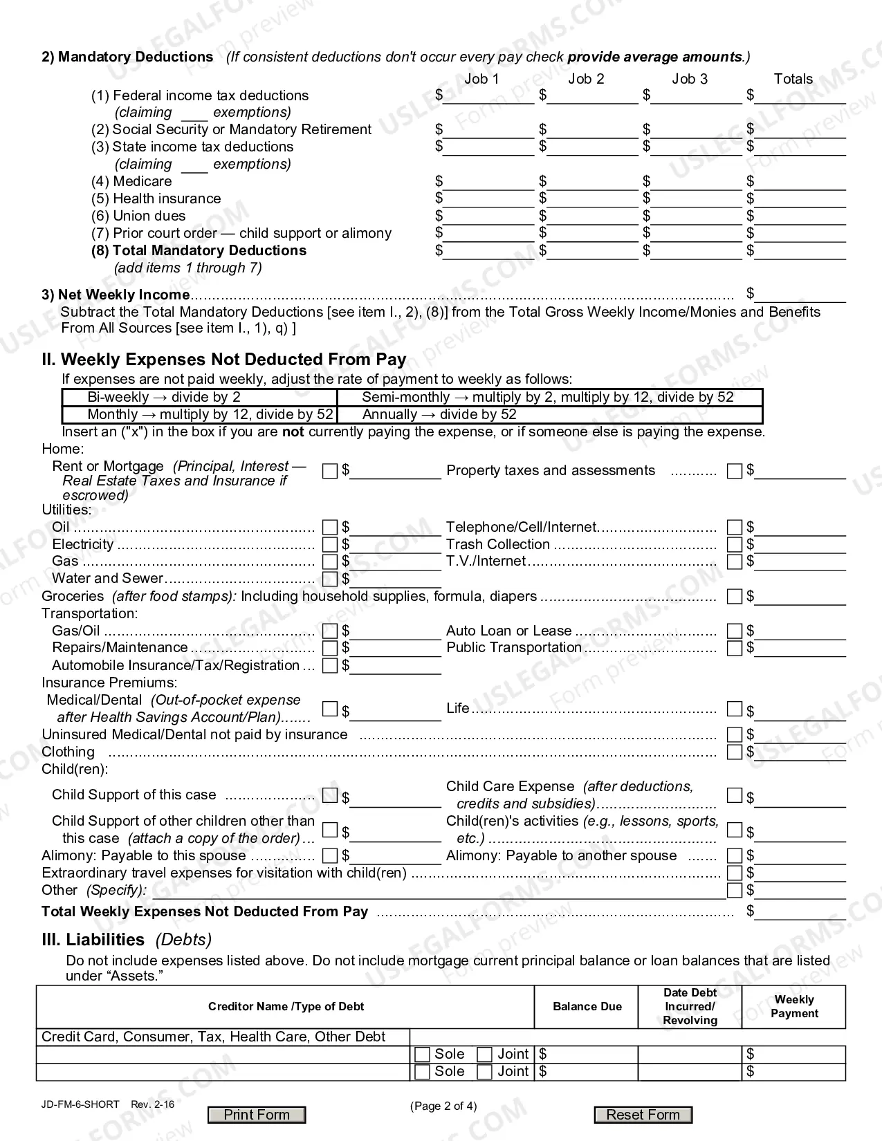 Preview Financial Affidavit