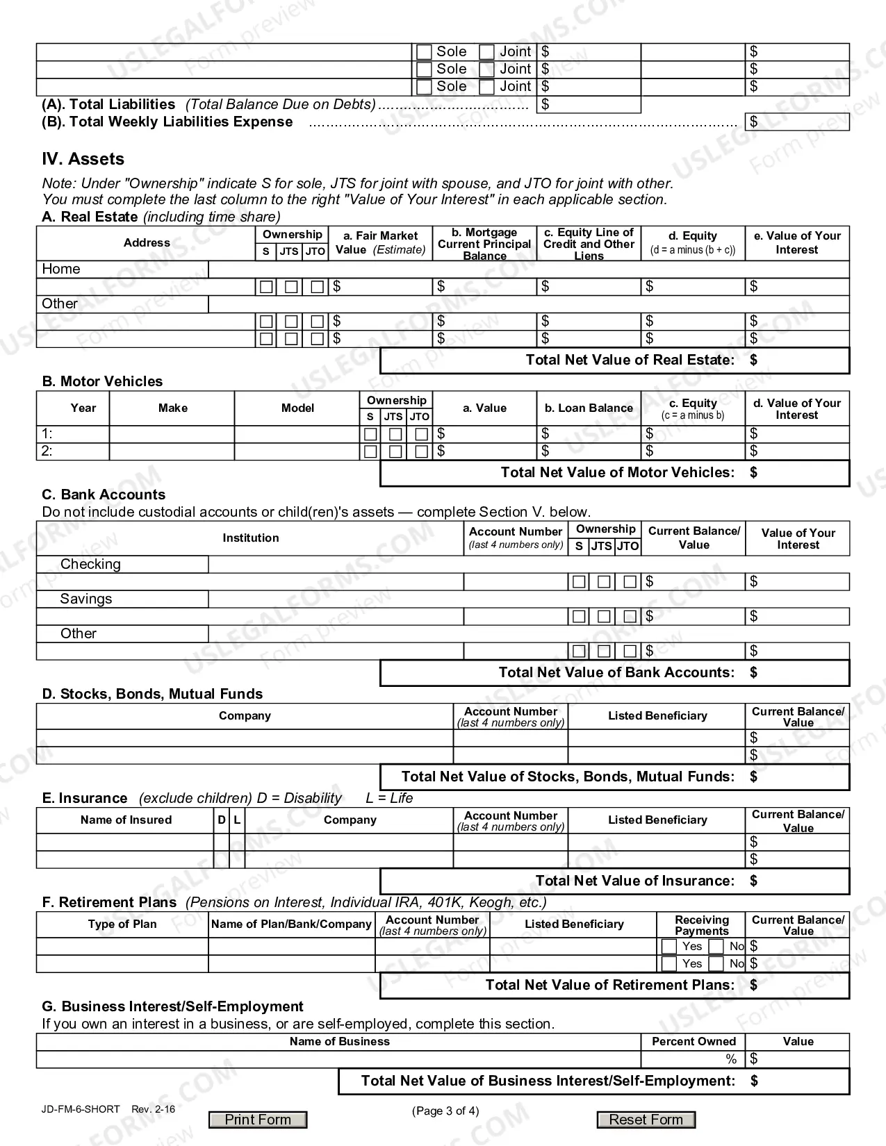 Preview Financial Affidavit
