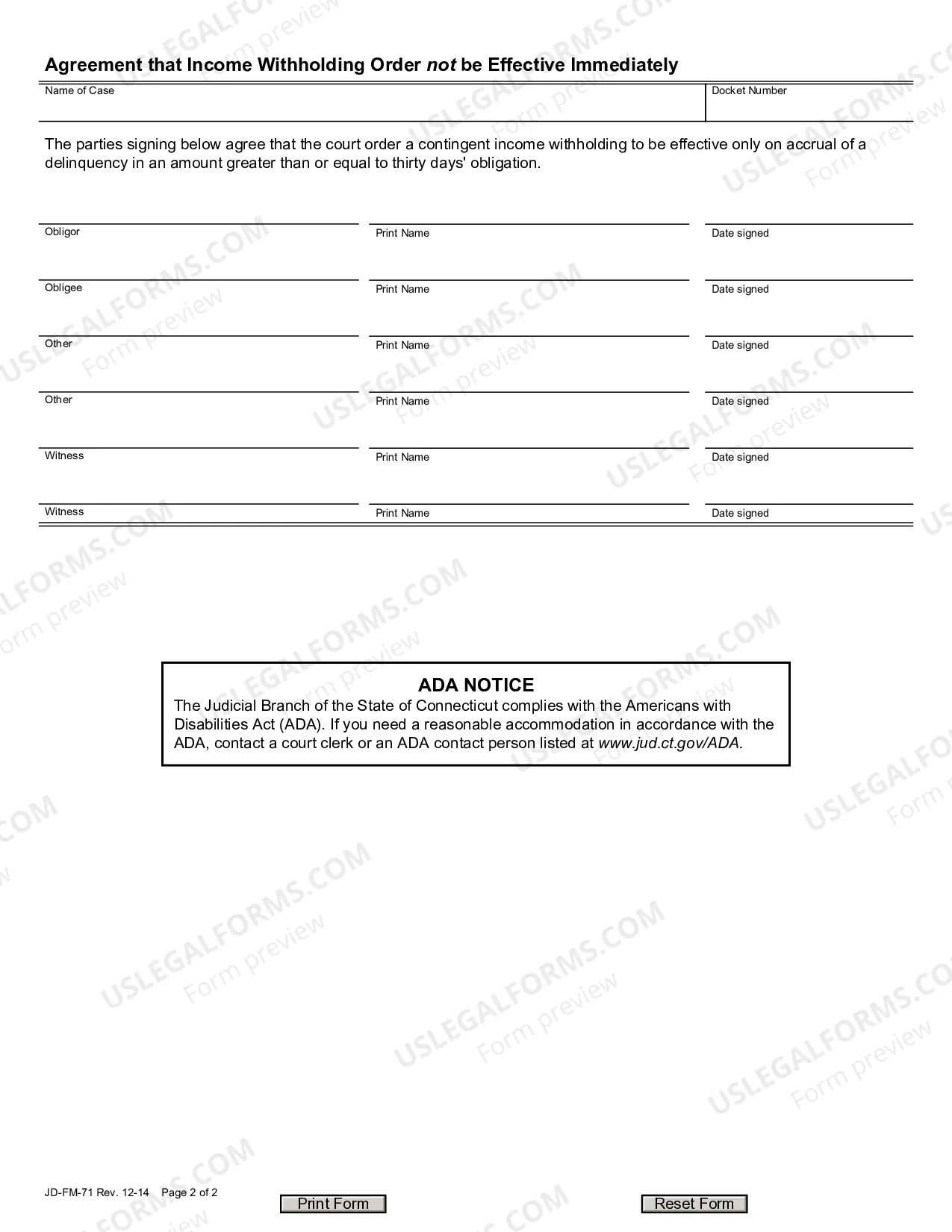 Preview Advisement of Rights