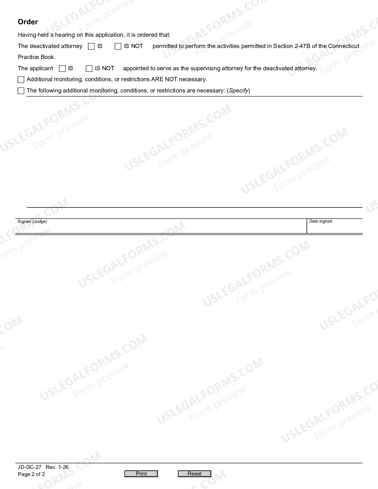 Preview Application to Become Supervising Attorney