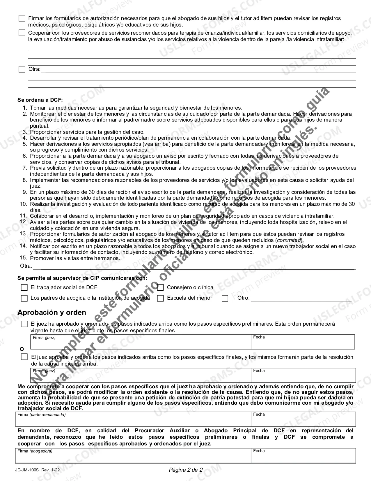 Preview Specific Steps (Spanish)
