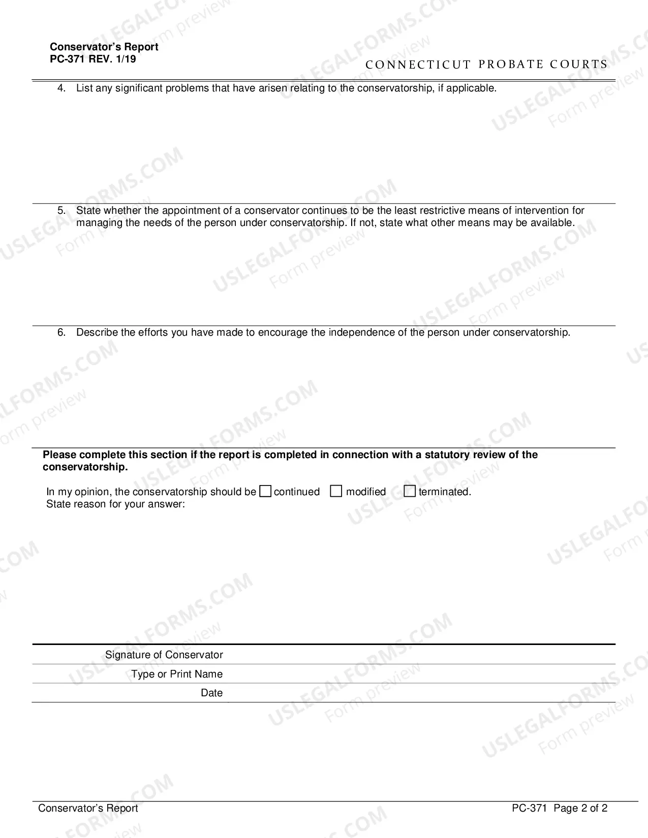 Preview Conservator's Report