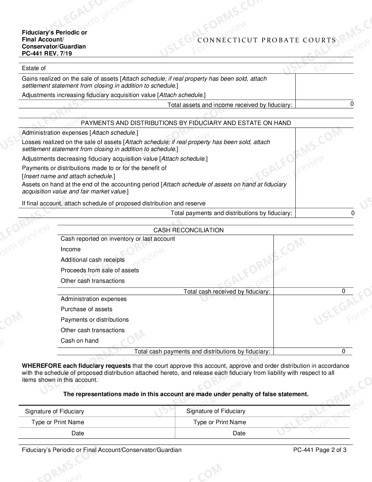 Preview Fiduciary's Periodic or Final Account/Conservator/Guardian
