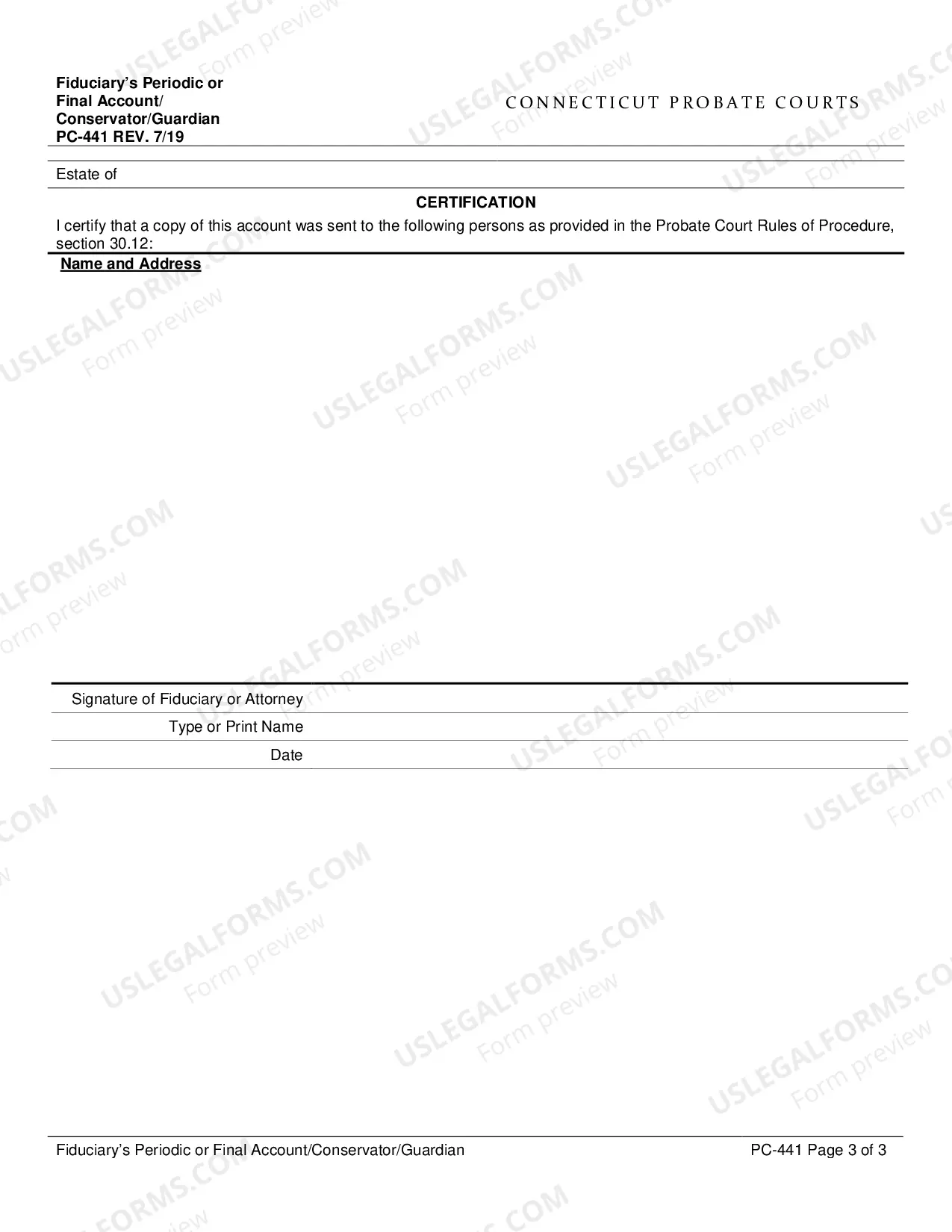 Preview Fiduciary's Periodic or Final Account/Conservator/Guardian