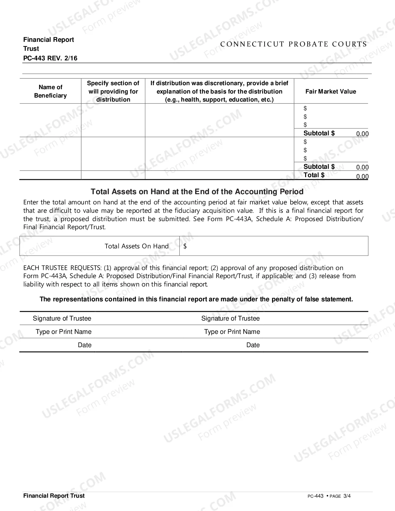 Preview Financial Report Trust
