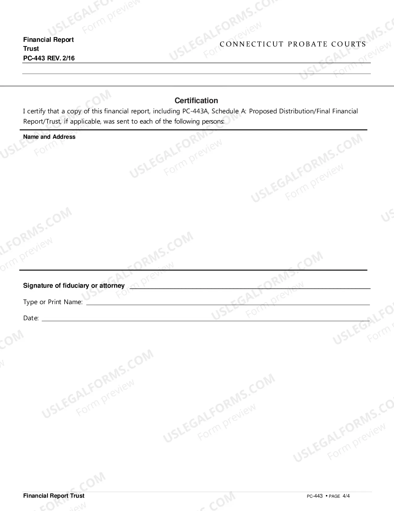 Preview Financial Report Trust