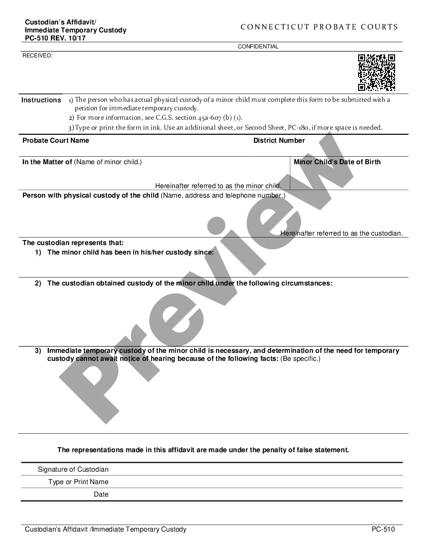 affidavit-of-custodian-of-records-form