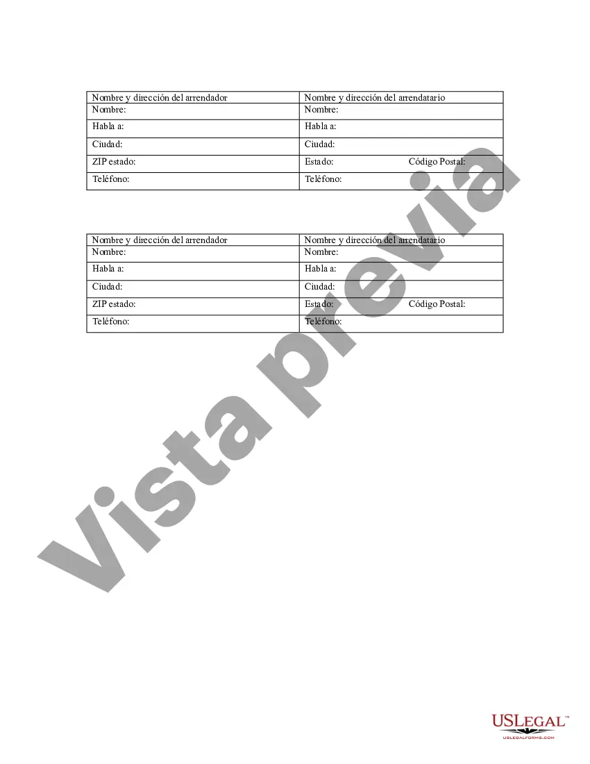 Preview Aviso de Arrendamiento para Grabación