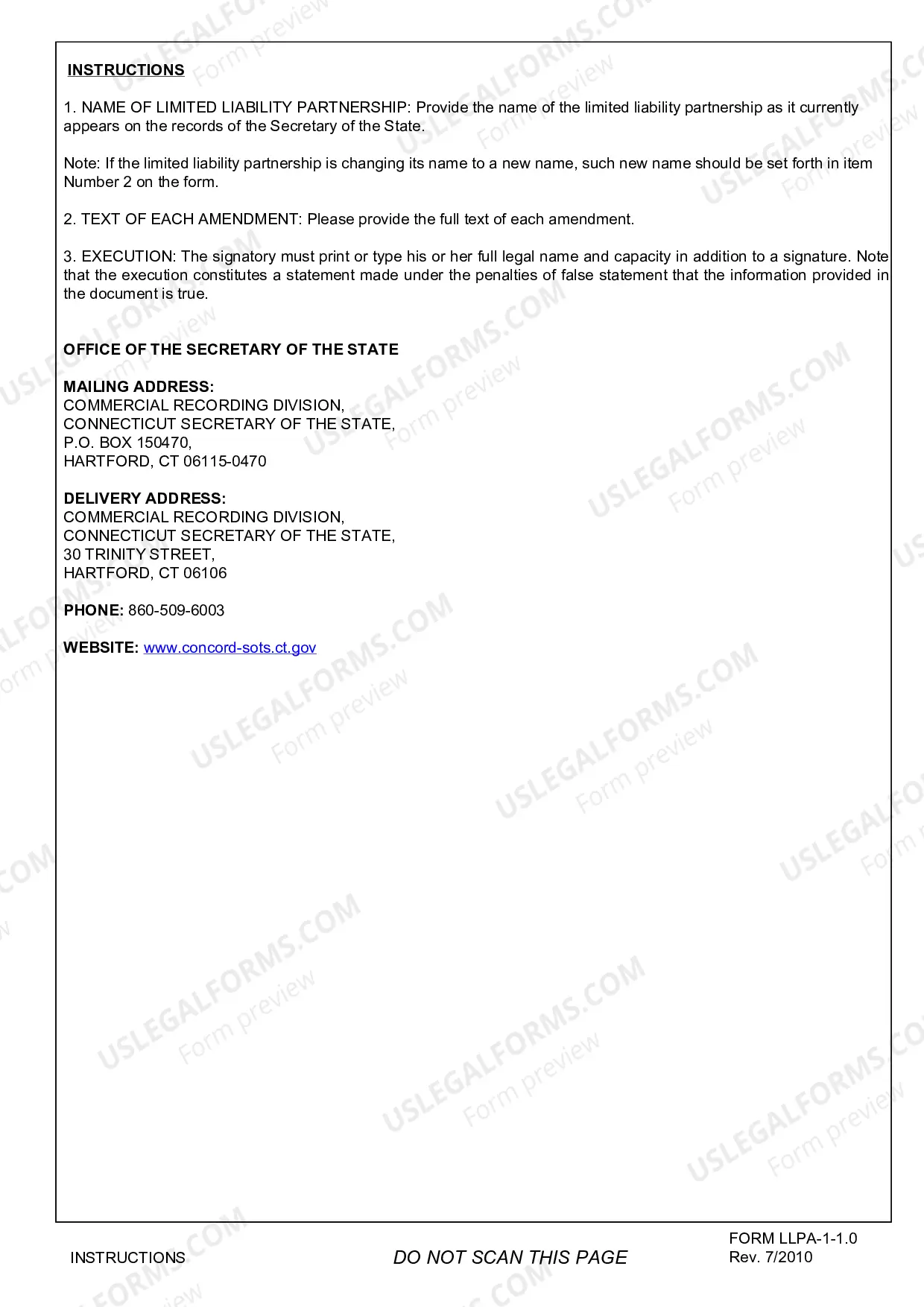 Preview Certificate of Amendment