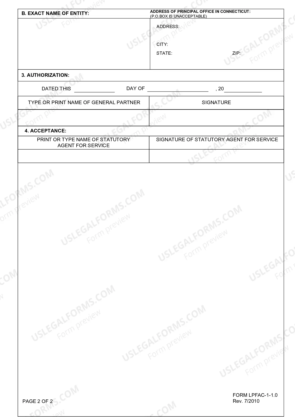 Preview Subsequent Appointment of Statutory Agent (Foreign)