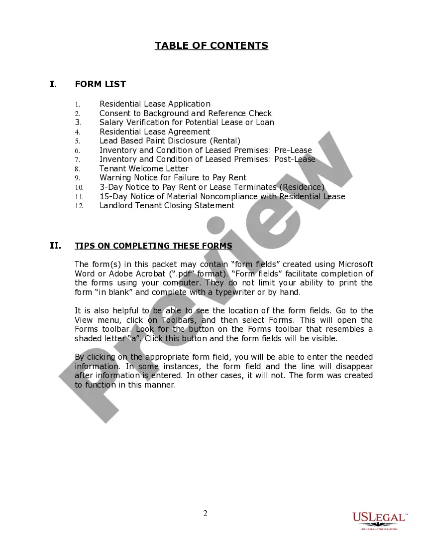 Preview Connecticut Residential Landlord Tenant Rental Lease Forms and Agreements Package