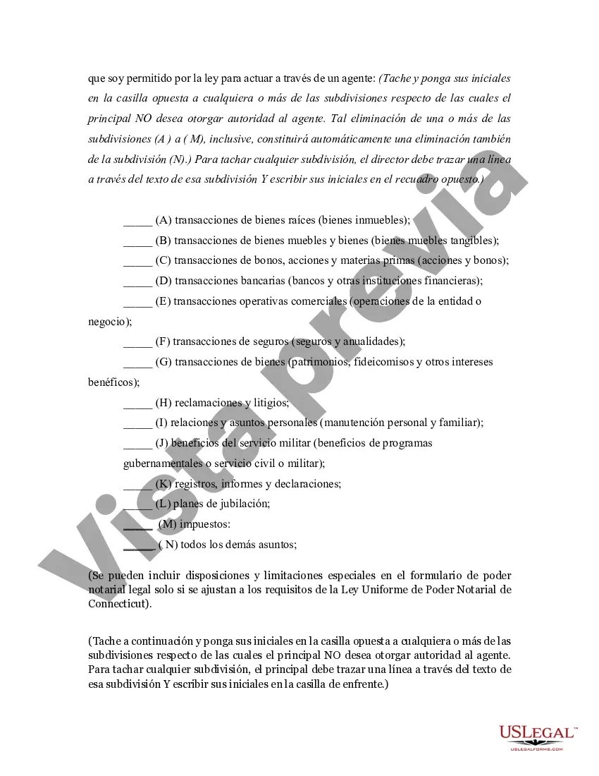 Preview Poder General Estatutario con Disposiciones Duraderas