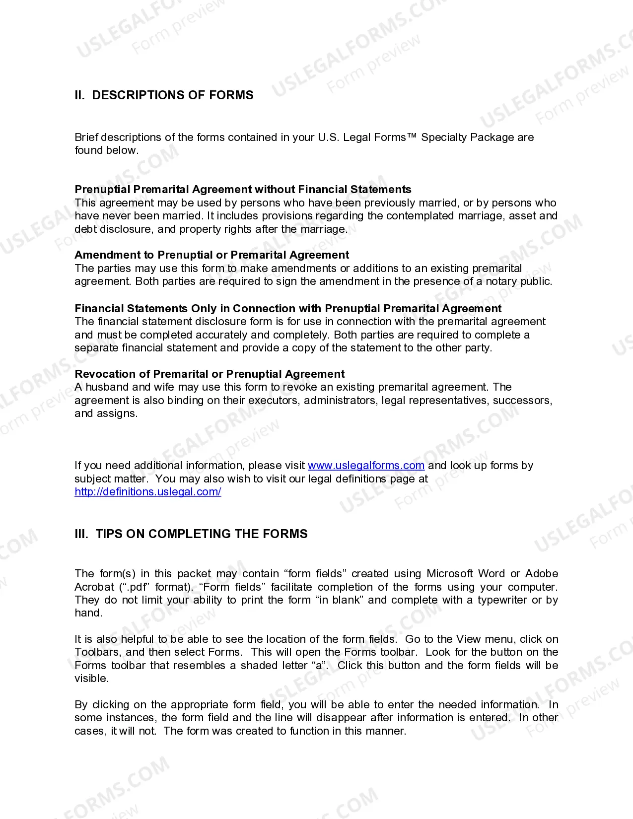 Preview Connecticut Premarital Agreements Package