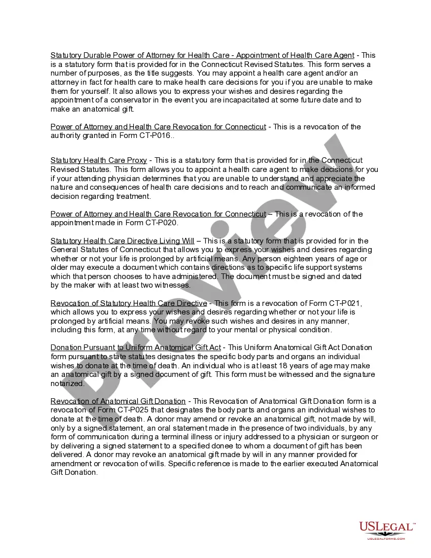 Get Connecticut Living Wills and Health Care Package Preview Connecticut Living Wills and Health Care Package