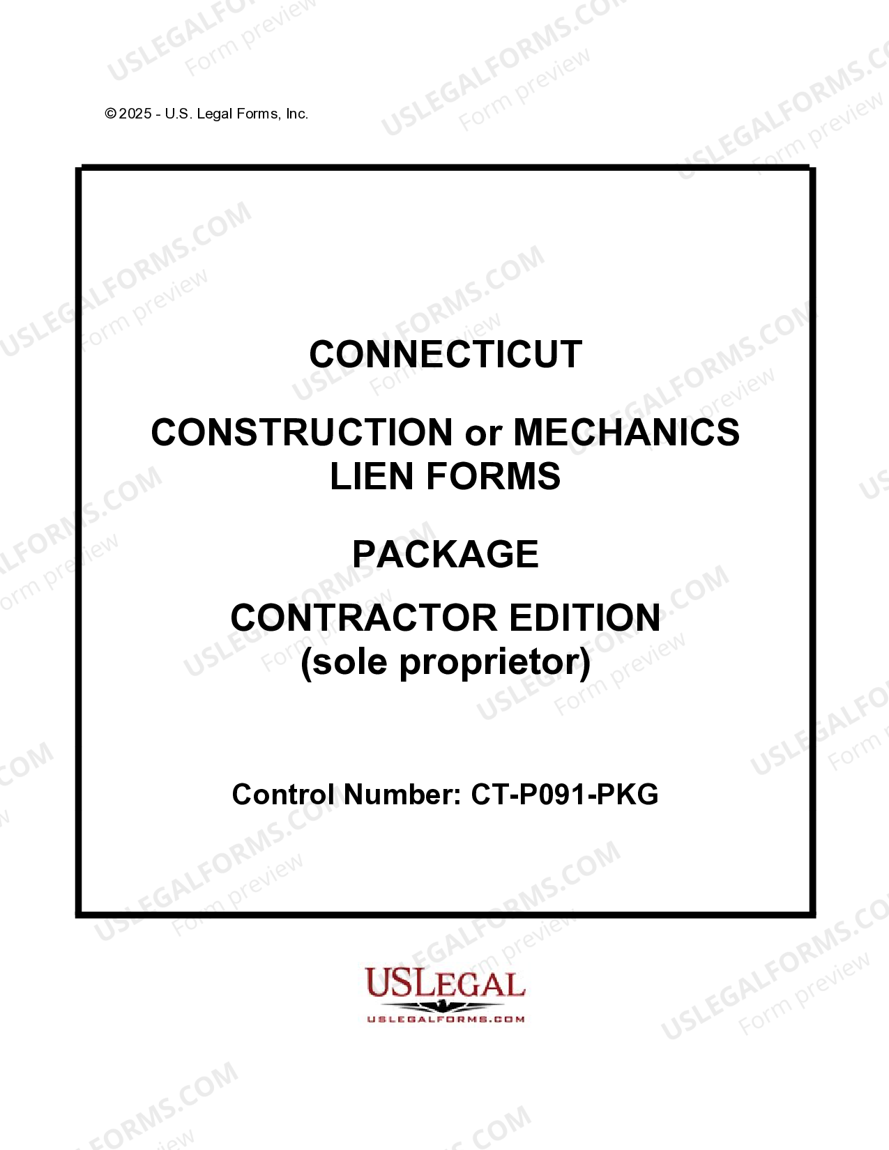 Connecticut Construction or Mechanics Lien Package Mechanics Lien Ct