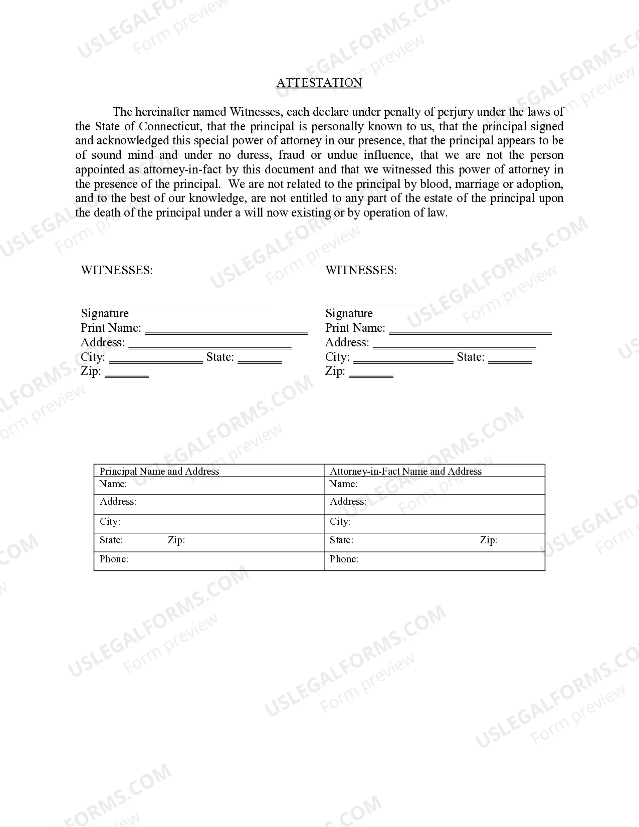 Preview Special Durable Power of Attorney for Bank Account Matters