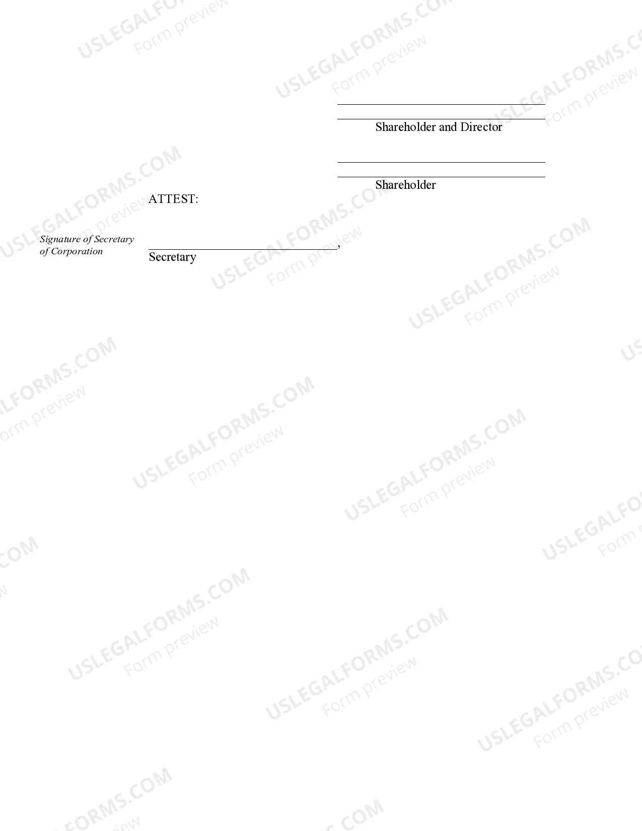 Preview Organizational Minutes for a Connecticut Professional Corporation