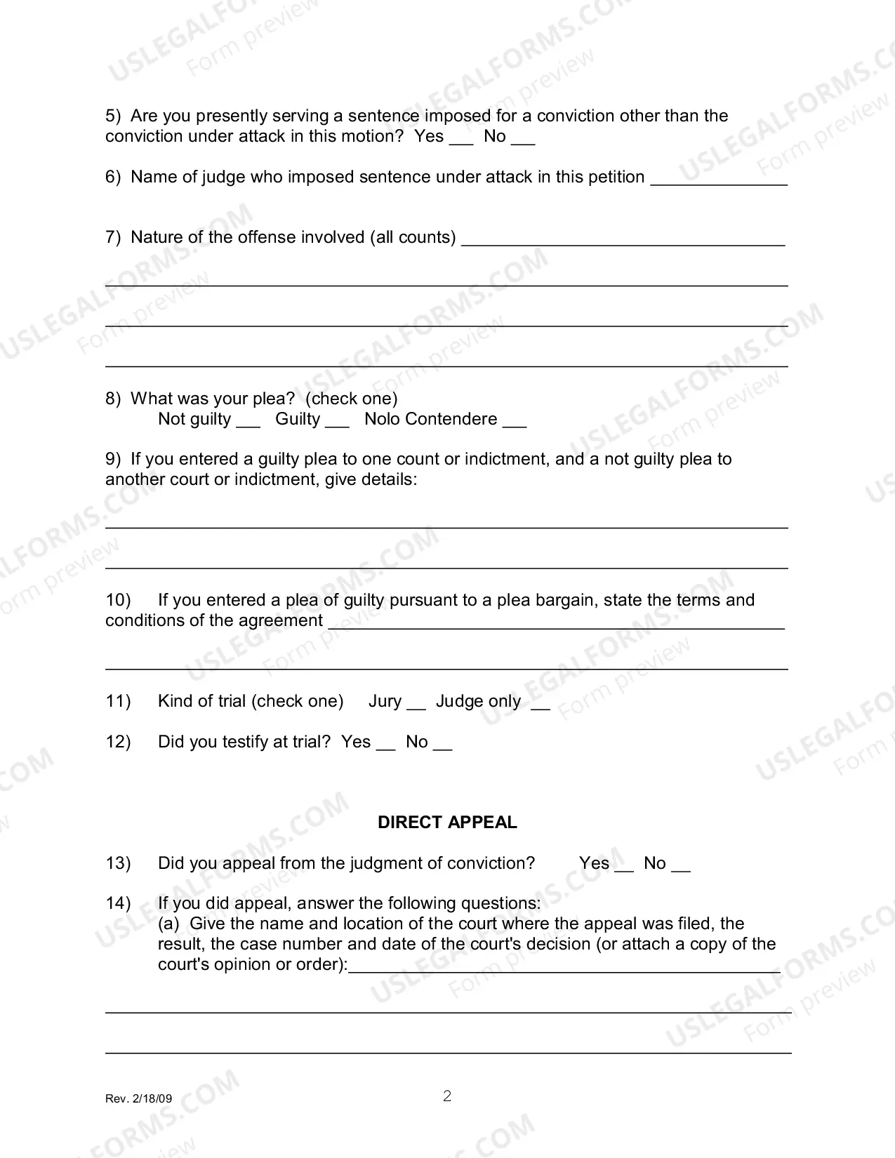 Preview Petition to Vacate, Set Aside, or Correct Sentence - 2255 (by a Person in Federal Custody)