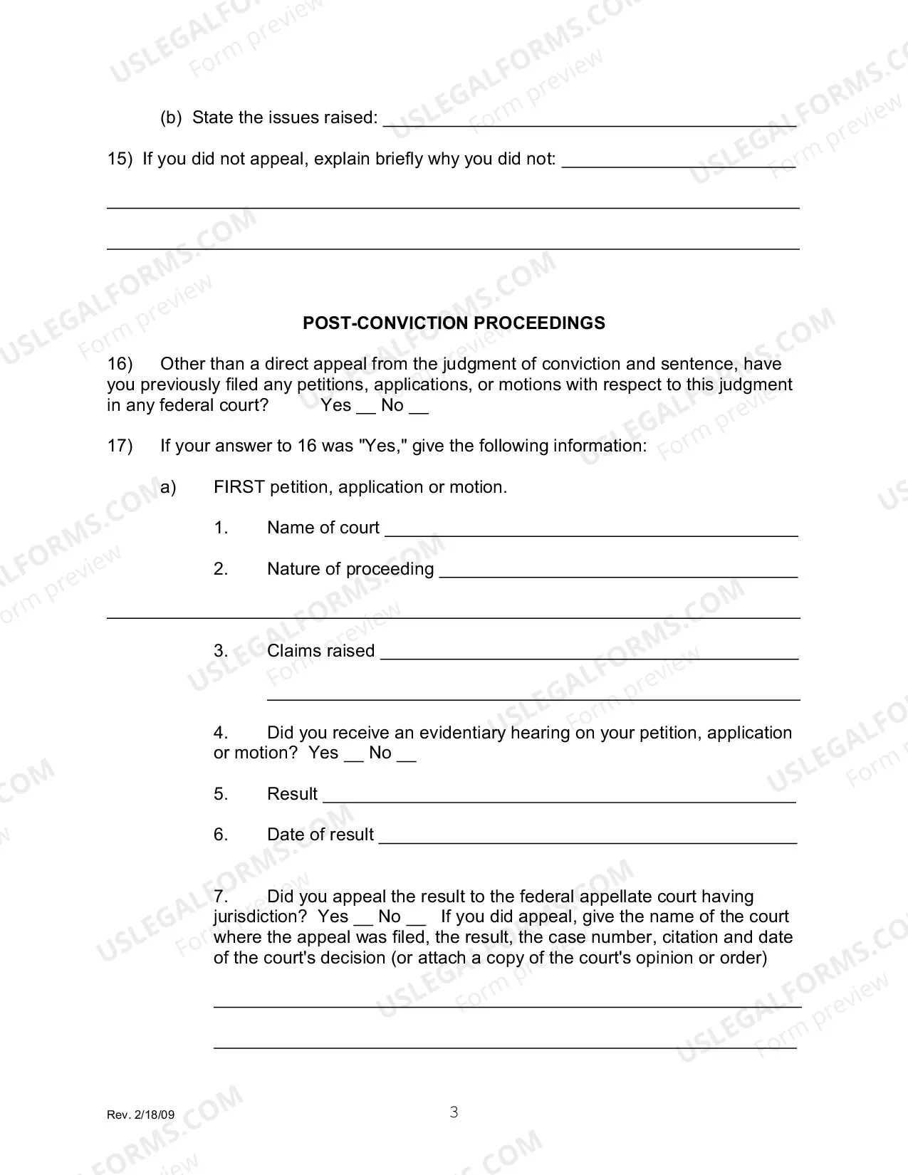 Preview Petition to Vacate, Set Aside, or Correct Sentence - 2255 (by a Person in Federal Custody)