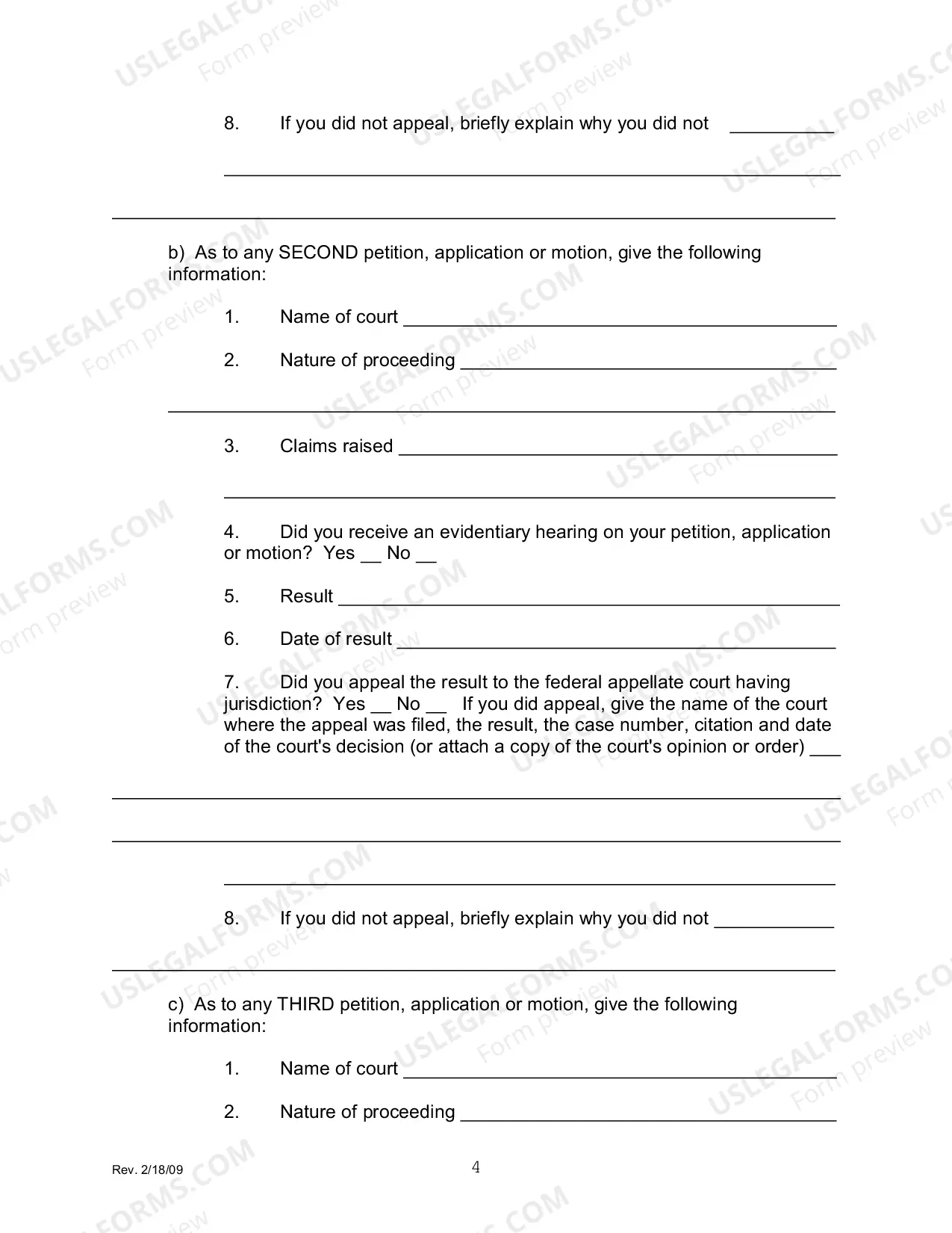 Preview Petition to Vacate, Set Aside, or Correct Sentence - 2255 (by a Person in Federal Custody)