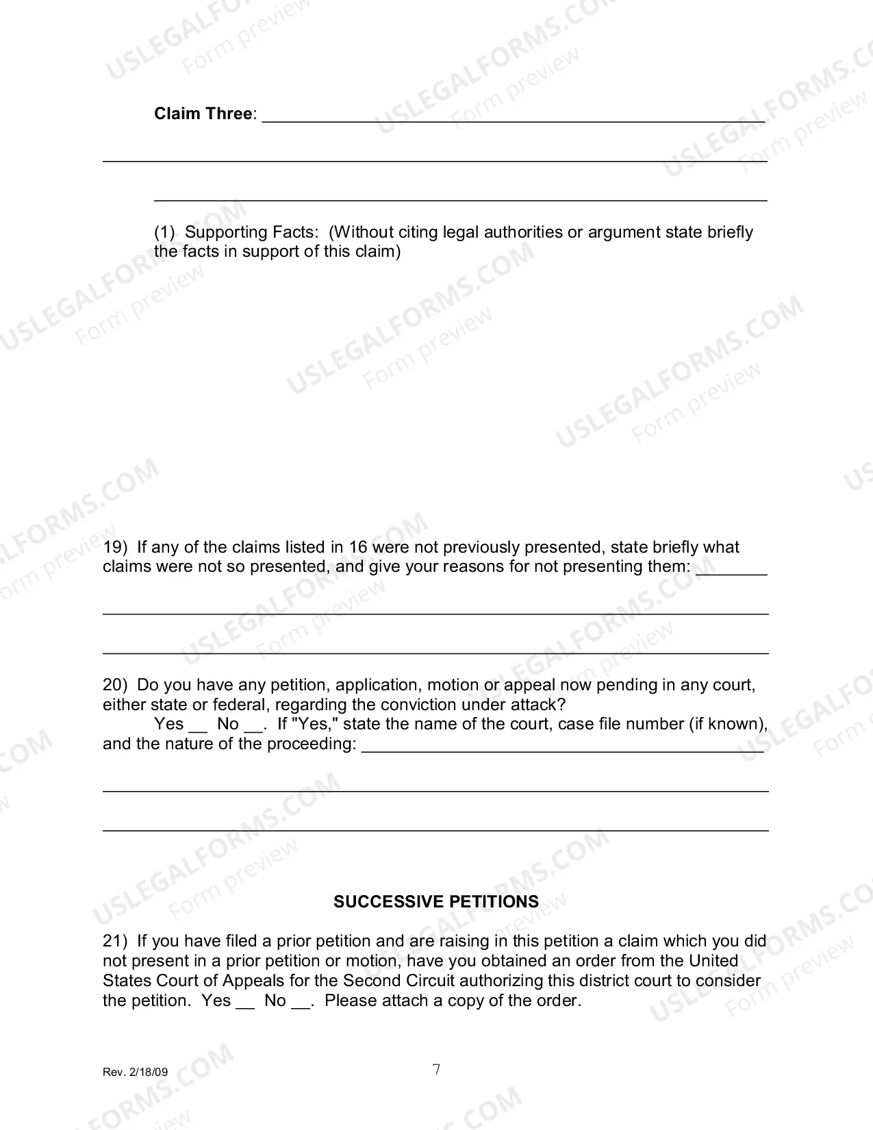 Preview Petition to Vacate, Set Aside, or Correct Sentence - 2255 (by a Person in Federal Custody)