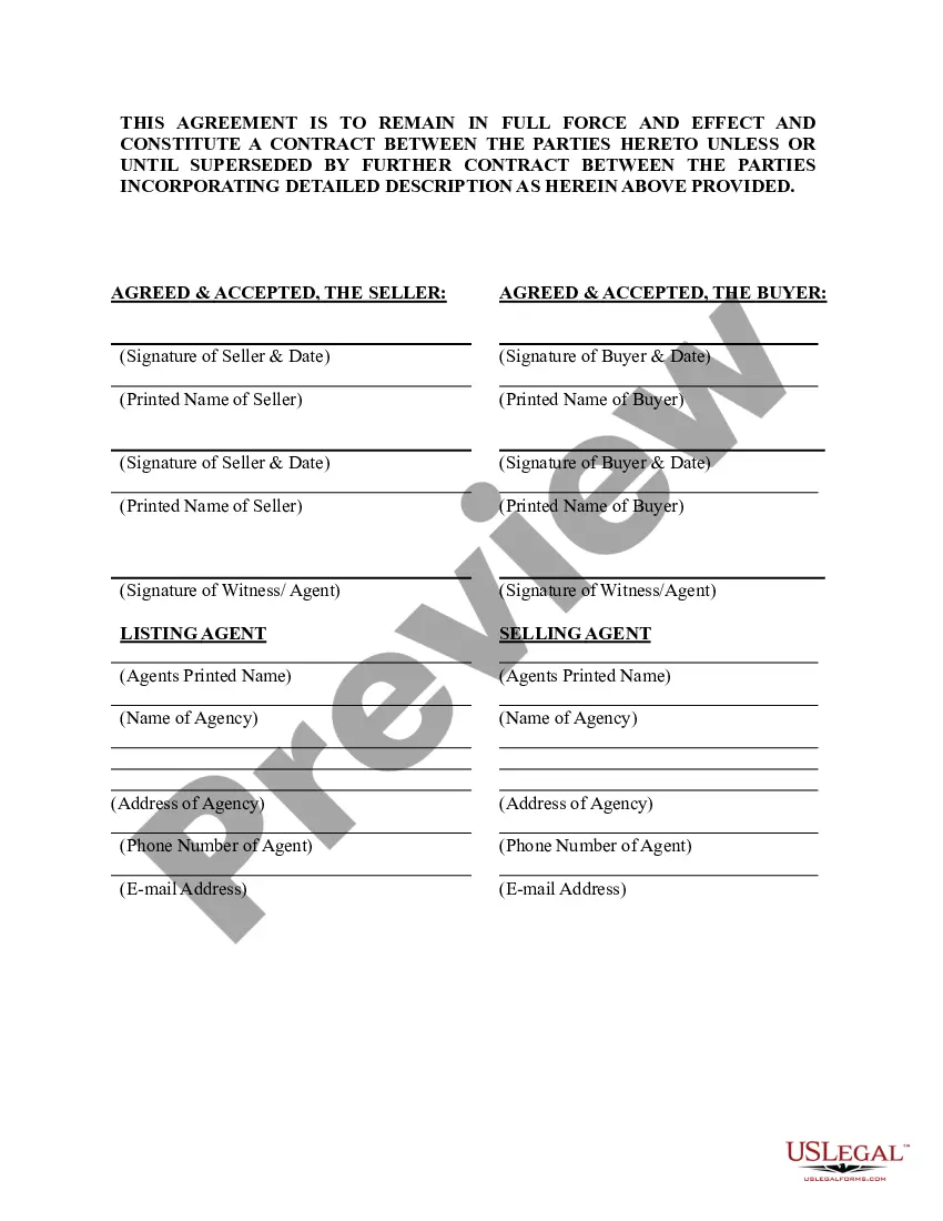 Preview Binder of Sale - Contract