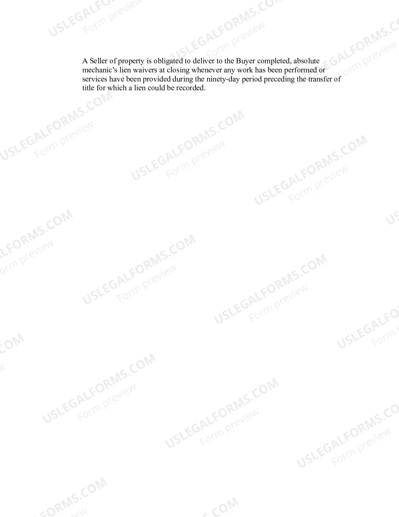 Preview Real Estate Closing Customs