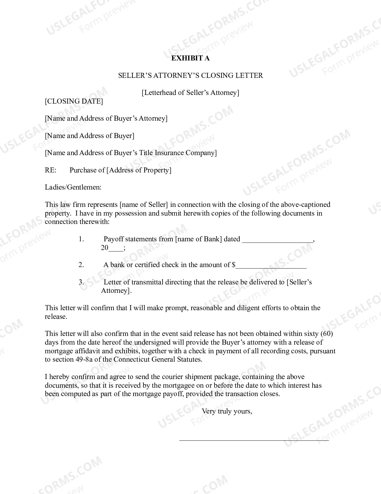 Preview Real Estate Closing Customs