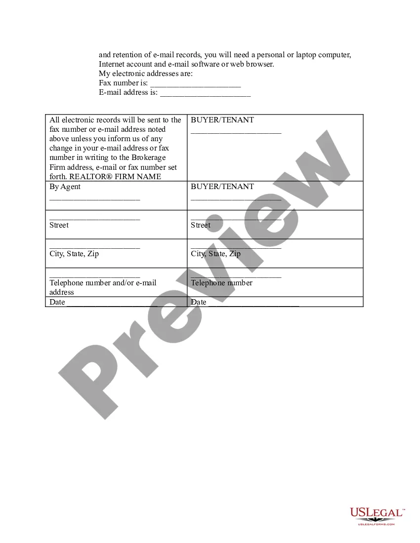 Preview Exclusive Right to Represent Buyer and Tenant - Authorization