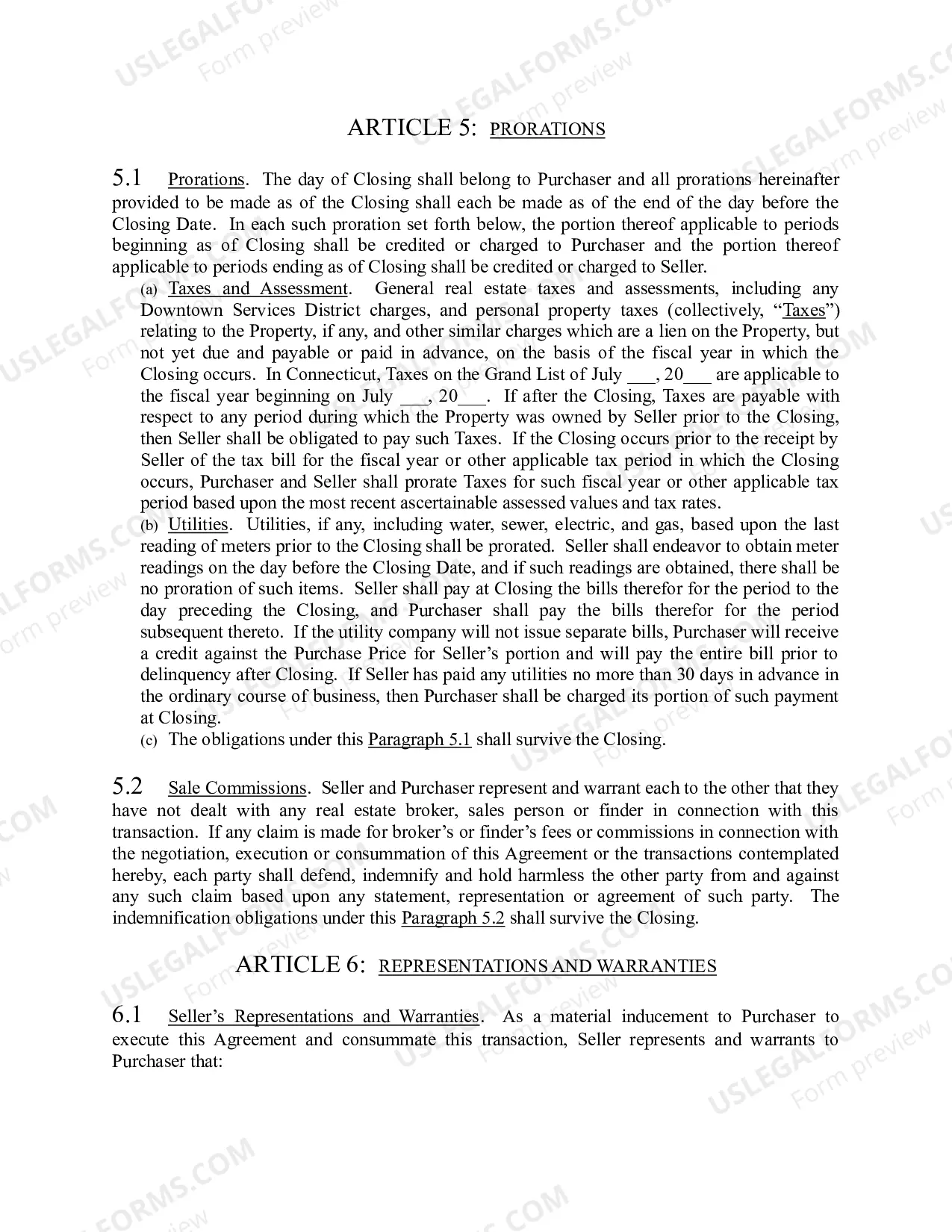 Preview Purchase Sale Agreement with Recapture Agreement and Exceptions