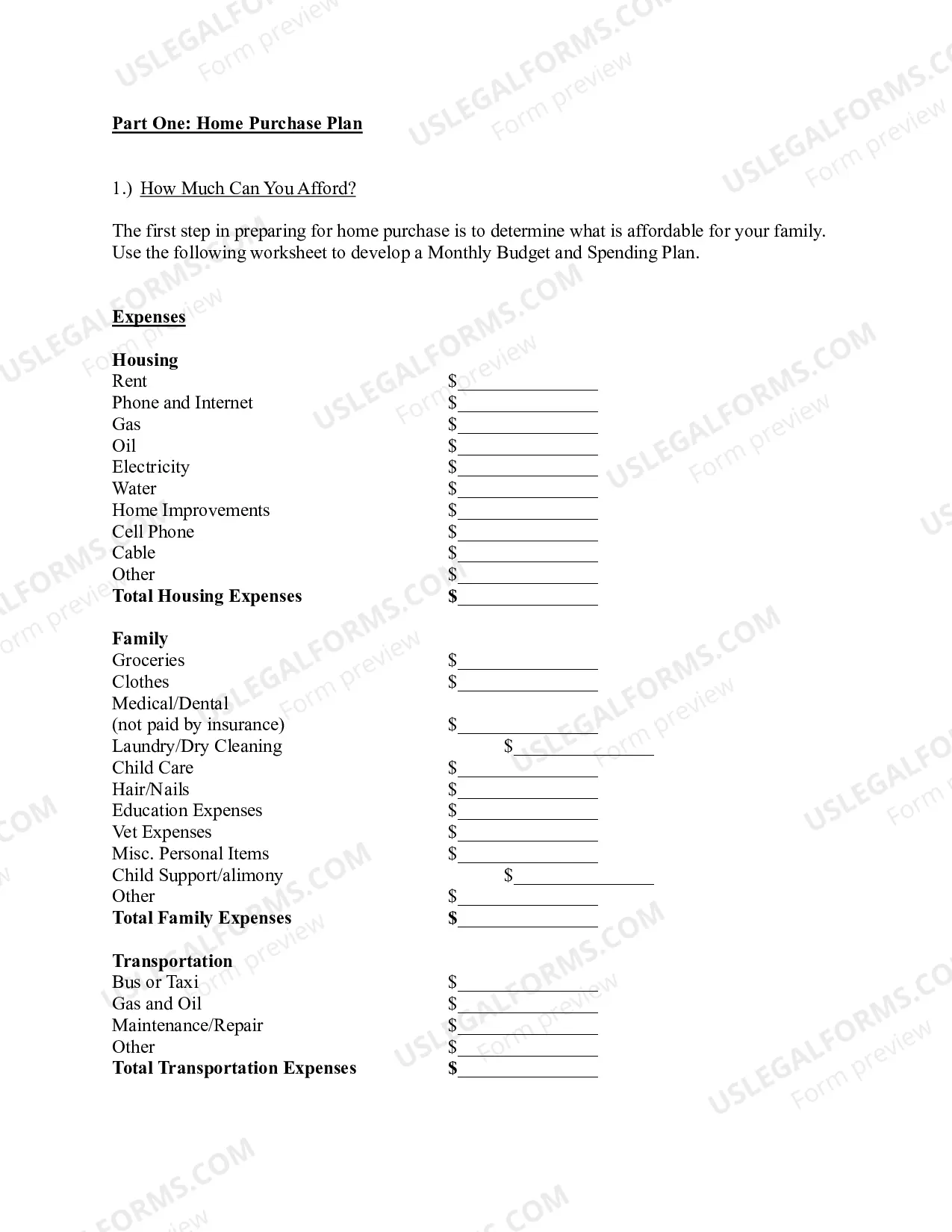 Preview Home Purchase Plan - Individual Development Account Program