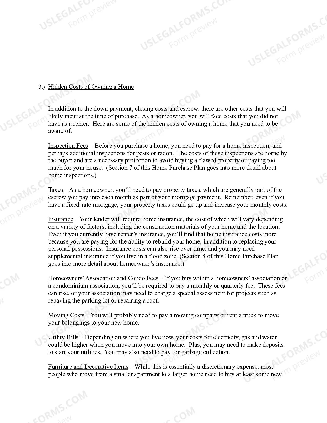 Preview Home Purchase Plan - Individual Development Account Program