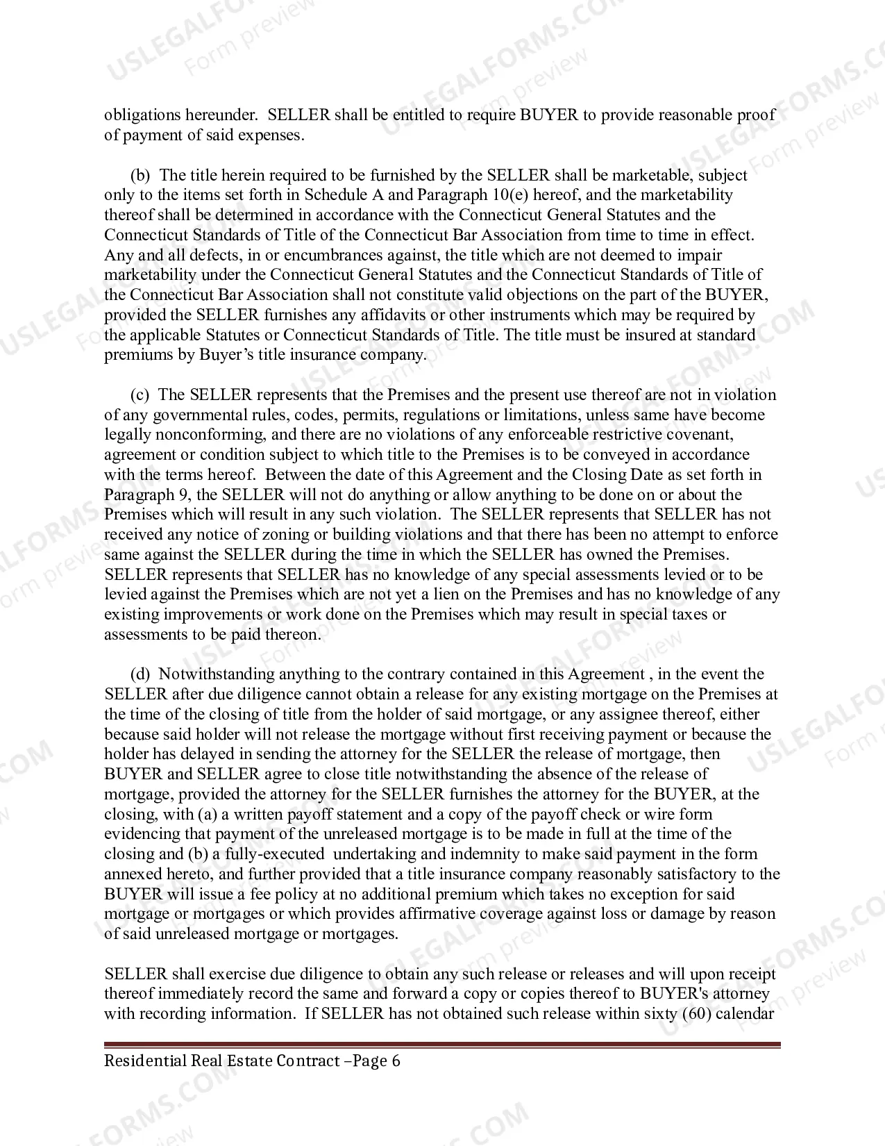 Preview Residential Real Estate Sales Agreement including Indemnity of Owner agreement