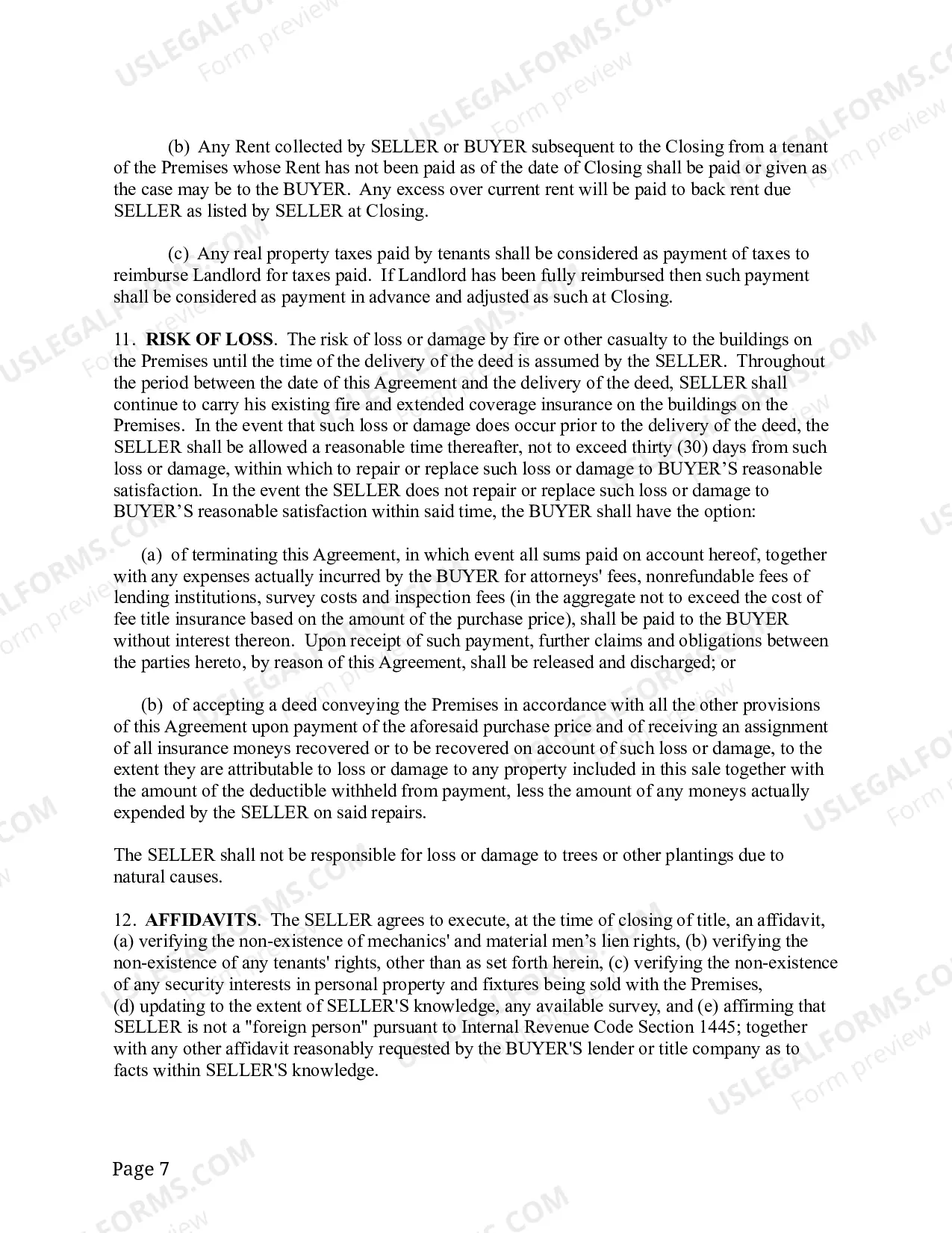 Preview Purchase Sale Agreement