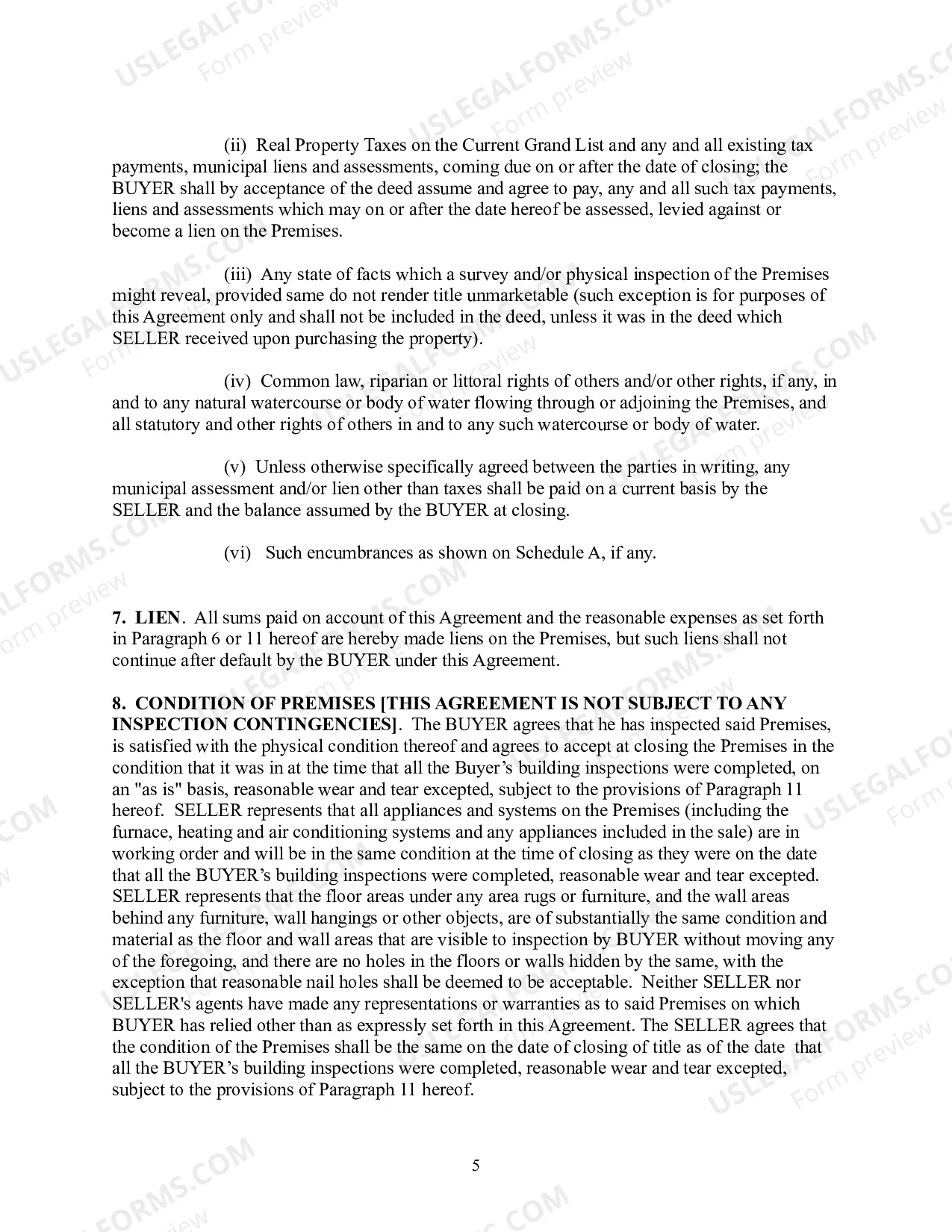 Preview Standard Form Residential Real Estate Sales Agreement