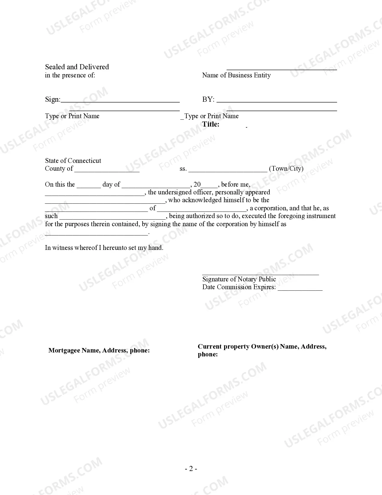 Preview Satisfaction, Release or Cancellation of Mortgage by Corporation