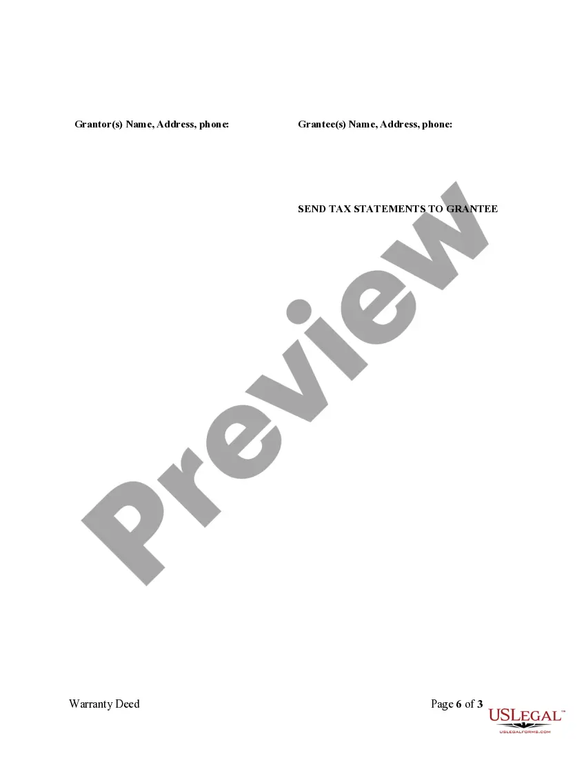 Get Warranty Deed to Separate Property of One Spouse to Both as Joint Tenants Preview Warranty Deed to Separate Property of One Spouse to Both as Joint Tenants