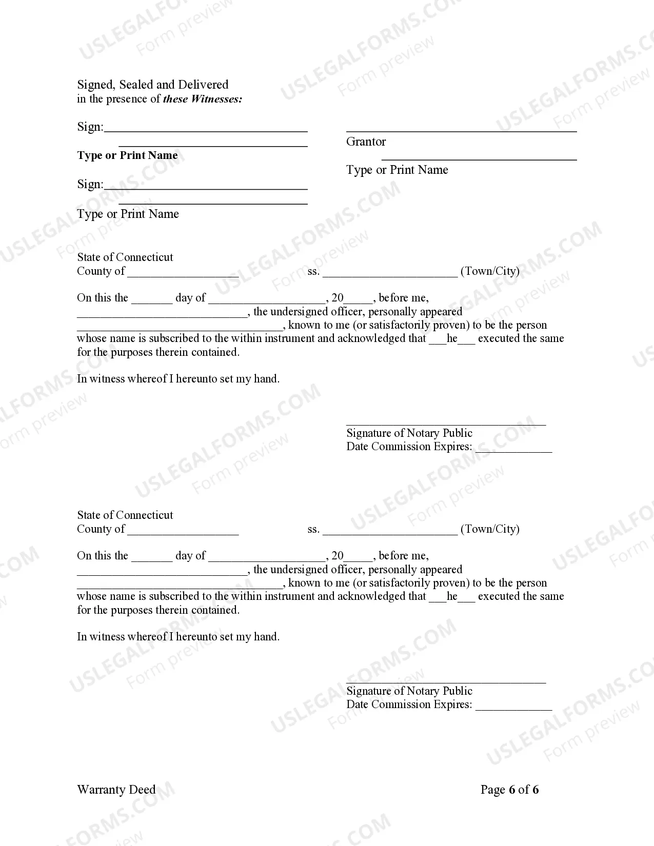 Preview Warranty Deed from Individuals, Limited Partnership or LLC is the Grantor or Grantee