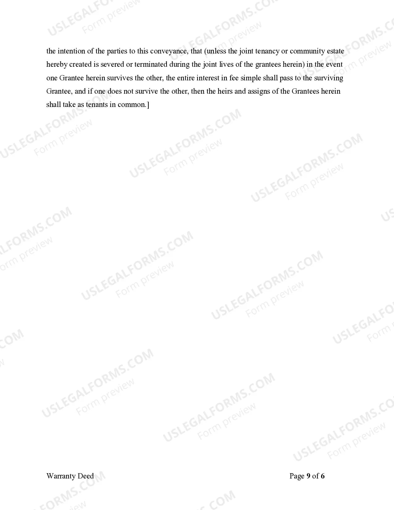 Preview Warranty Deed from Individuals, Limited Partnership or LLC is the Grantor or Grantee