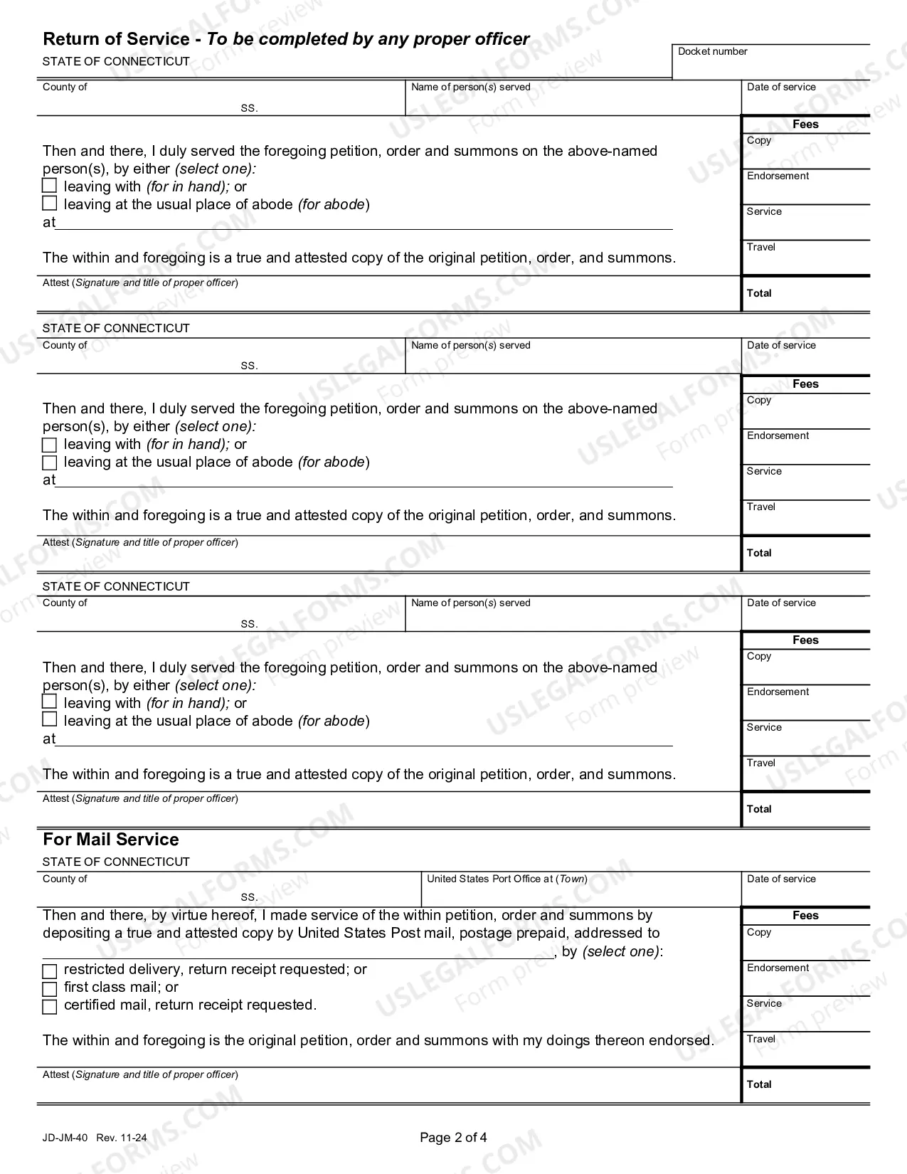 Preview Notice Summons And Order For Hearing Termination of Parental Rights