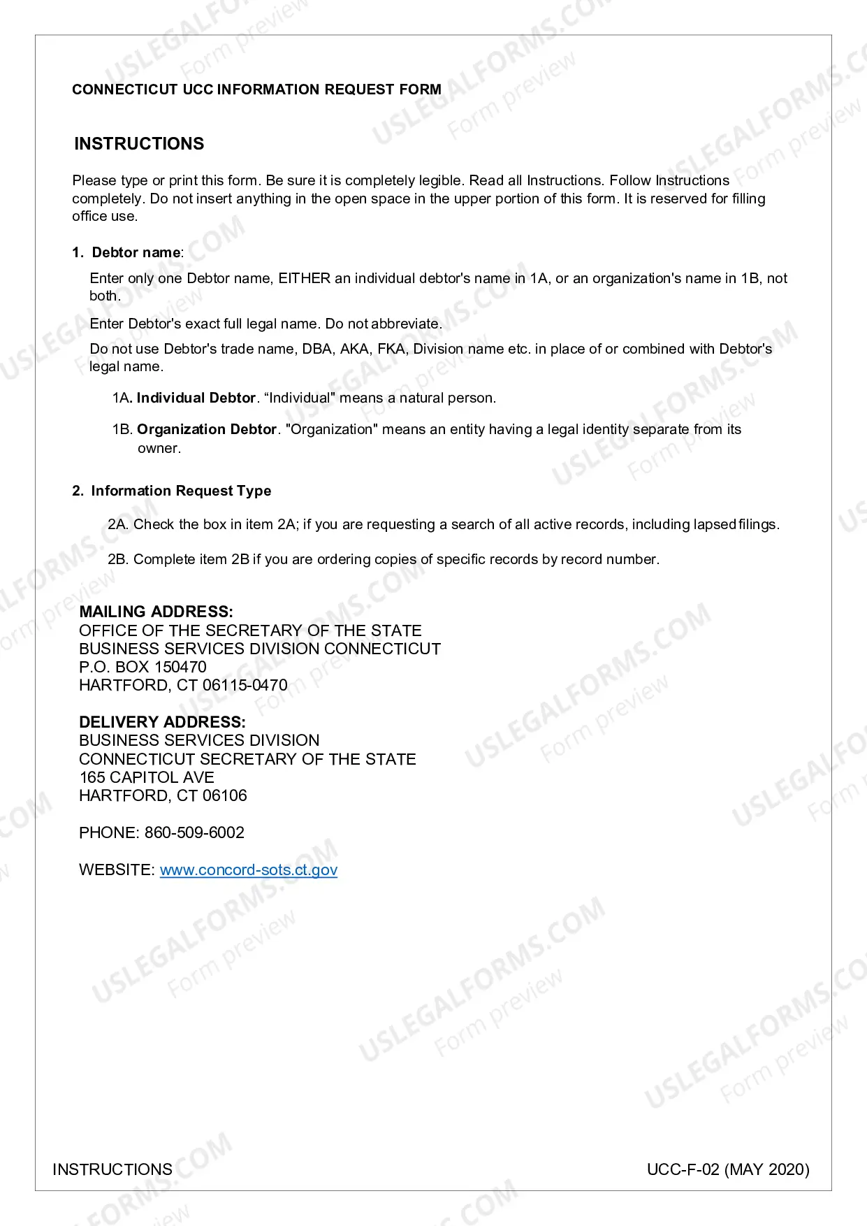 Preview Information Request