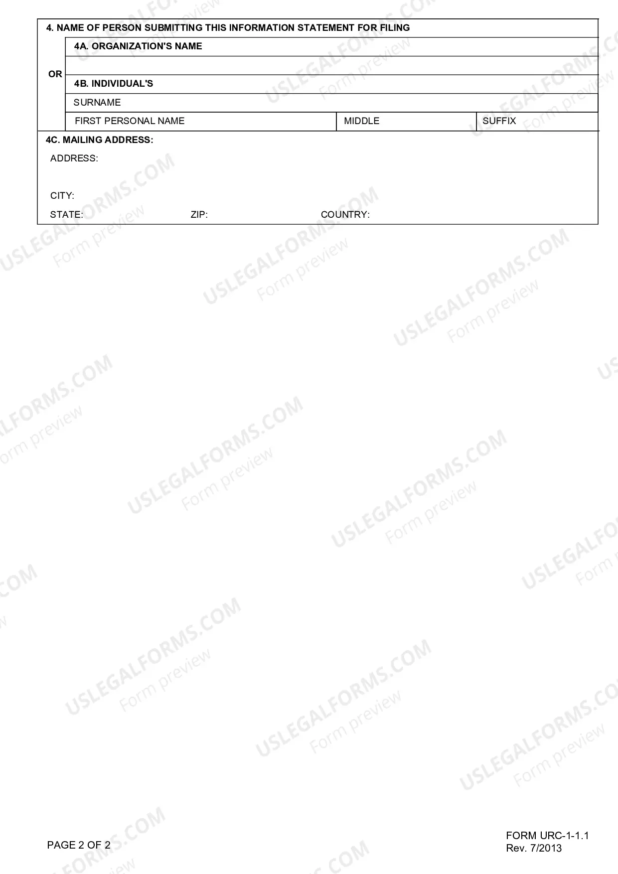 Preview Information Statement / File Online