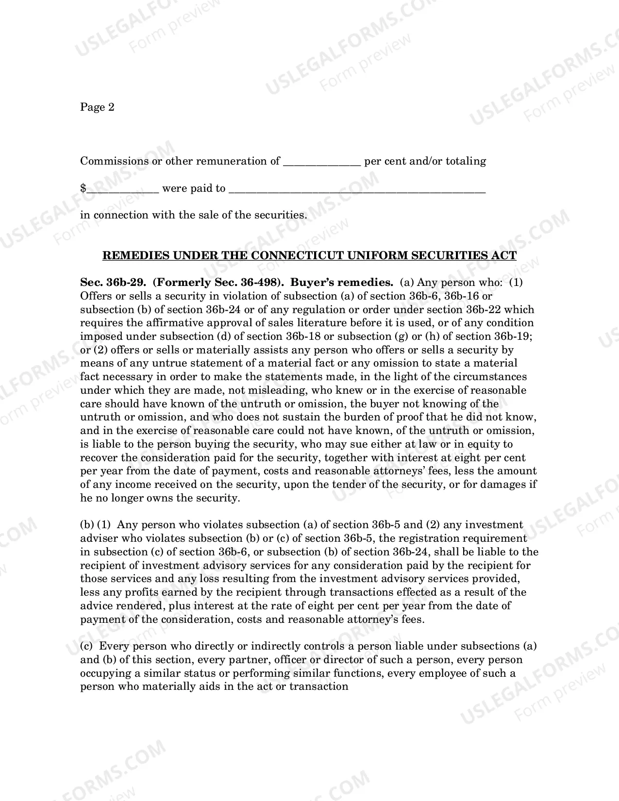 Preview Explanatory Statement And Statement of Non-Prejudice Prepared Pursuant To Section 36b-19(k)