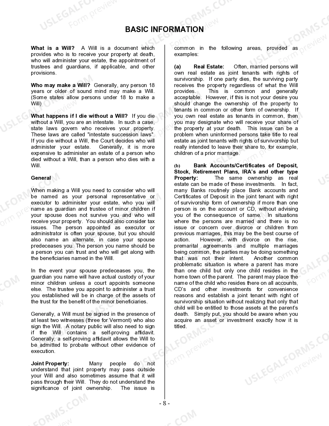 Preview Last Will and Testament for Married Person with Minor Children from Prior Marriage