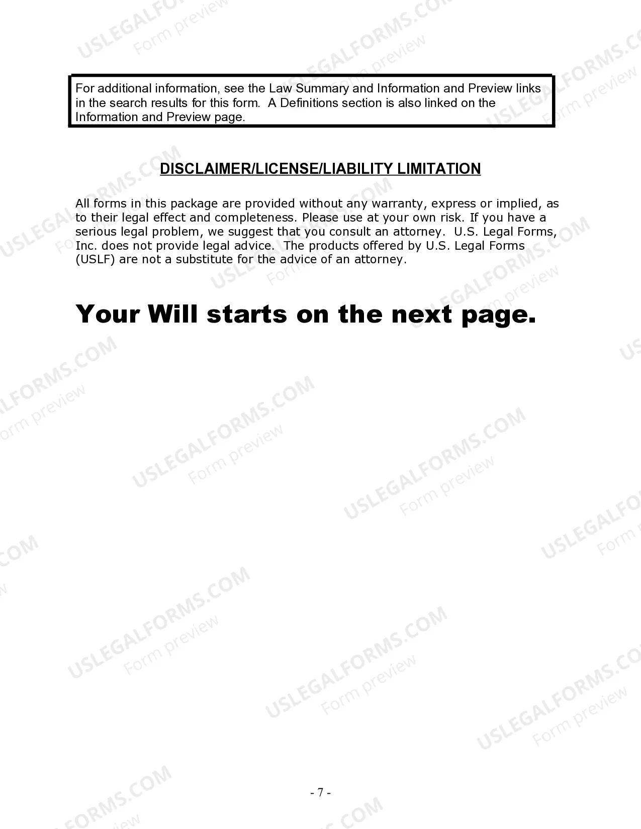 Preview Last Will and Testament for Civil Union Partner with Adult Children from Prior Marriage