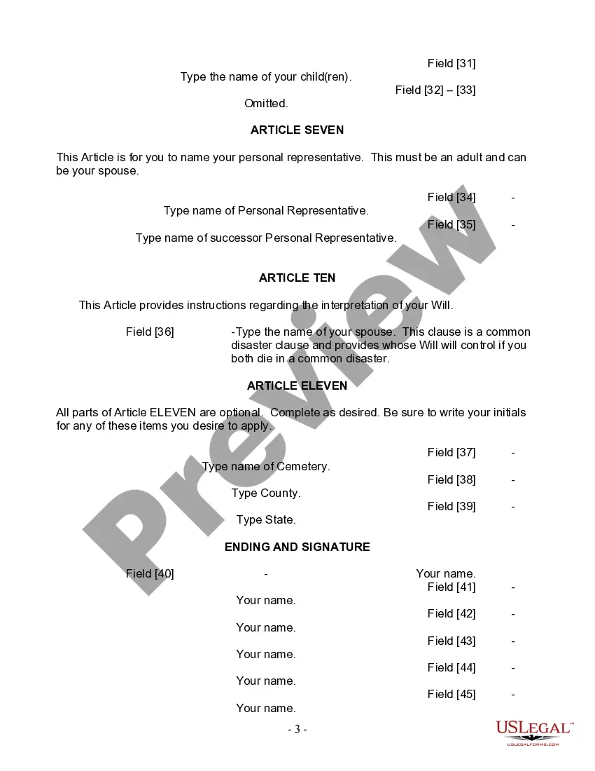 Preview Mutual Wills Package with Last Wills and Testaments for Married Couple with Adult Children