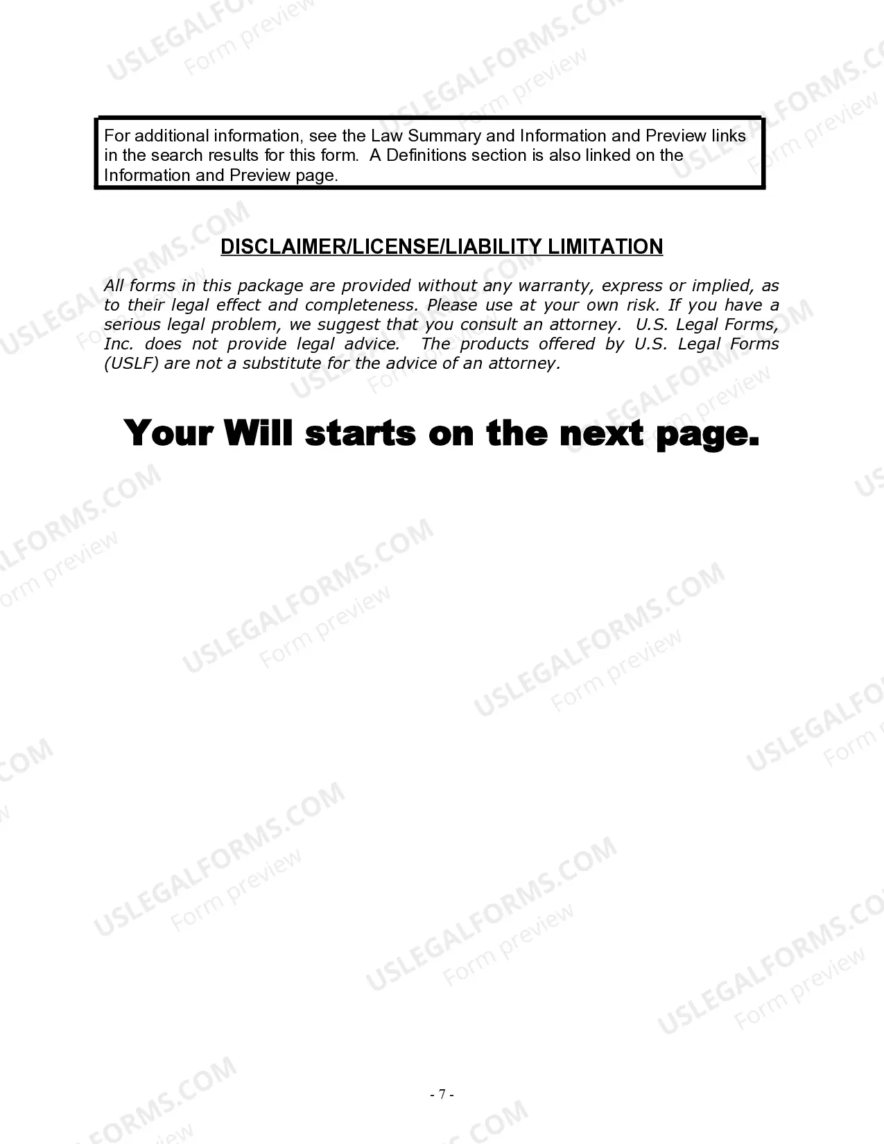 Preview Last Will and Testament for Civil Union Partner with Adult and Minor Children